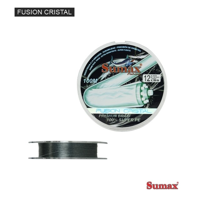 LINHA MULTIFILAMENTO SUMAX FUSION CRISTAL 12 LBS