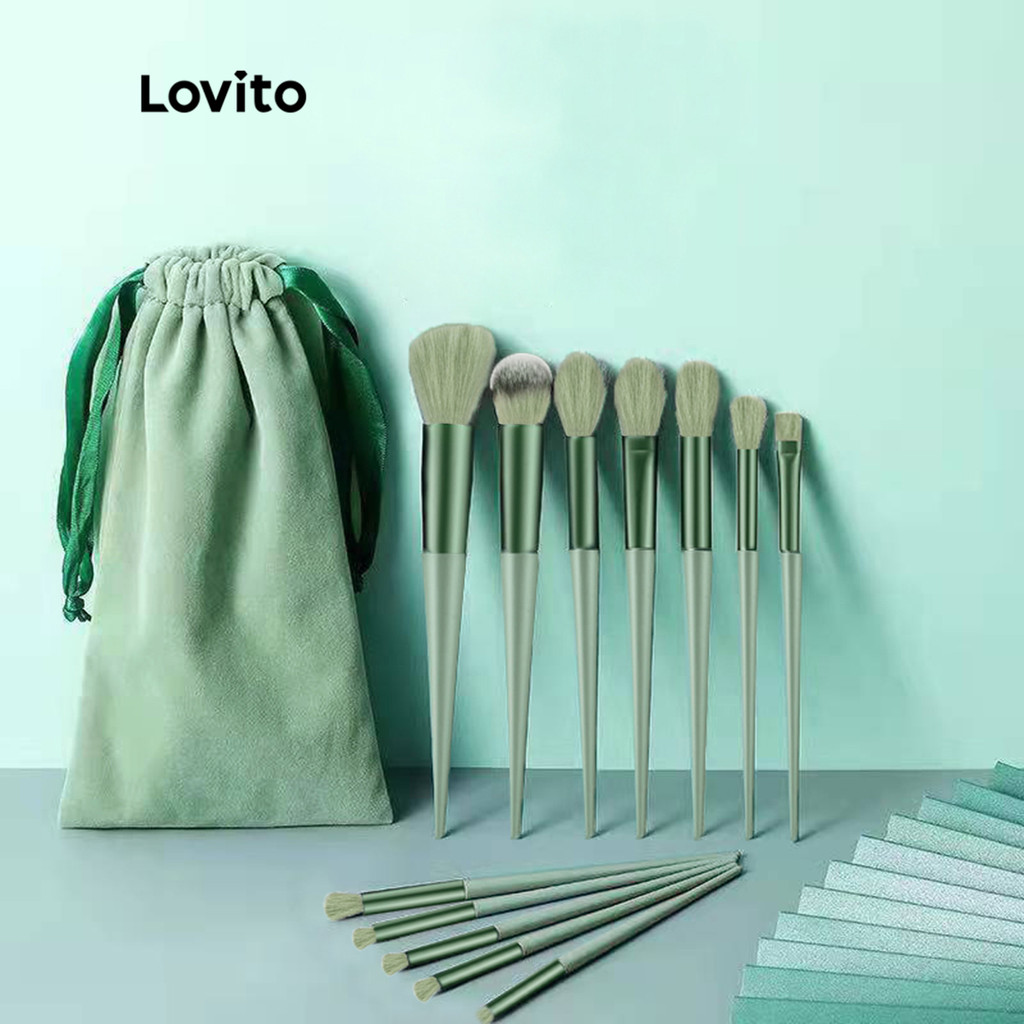 Lovito 13Pçs Conjunto Pinceis de Maquiagem para Mulheres L48MU001 em Oferta na Shopee