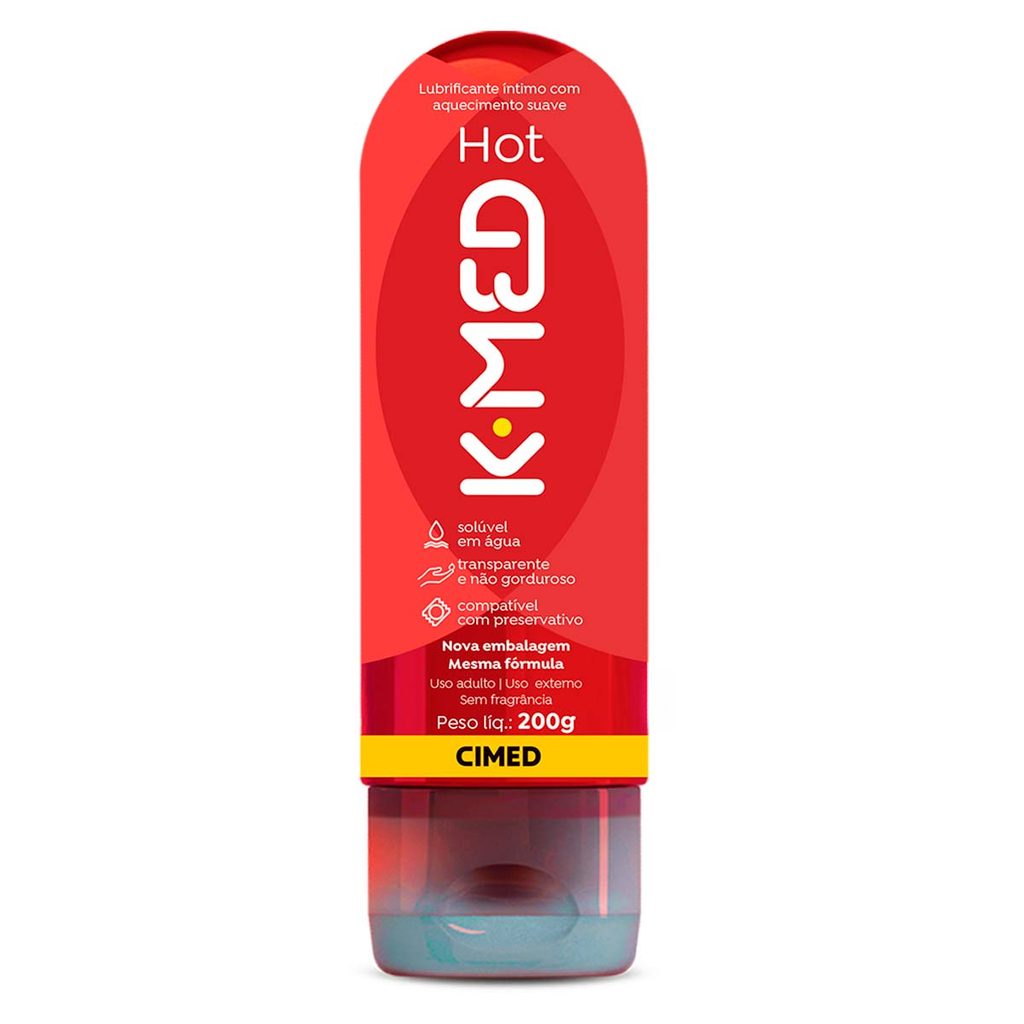 Gel Lubrificante Íntimo K-med Hot 200ml