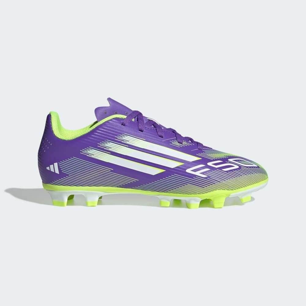 Chuteira Adidas Campo F50 Club Jr Roxo/Verde