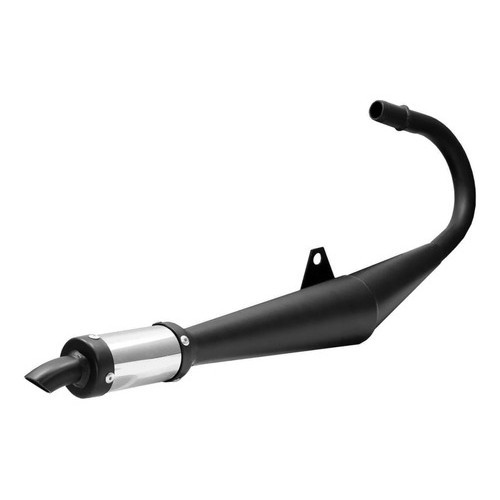 Escapamento Modelo Dimensionado Thunder Mobilete Bikelete Cromado e Preto