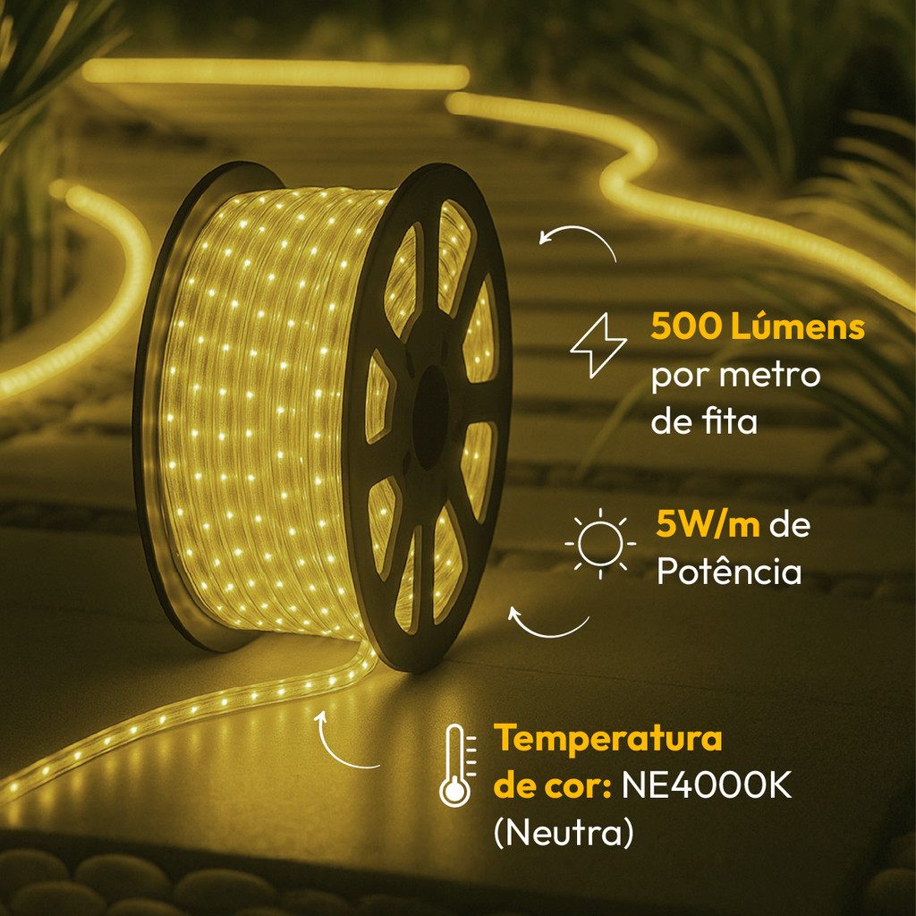 Fita Led Facile 5w 10w ou 15w 2700k 4000k ou 6500k 50ms 127v ou 220v Tensão Direta Alut By Avant em Oferta na Shopee