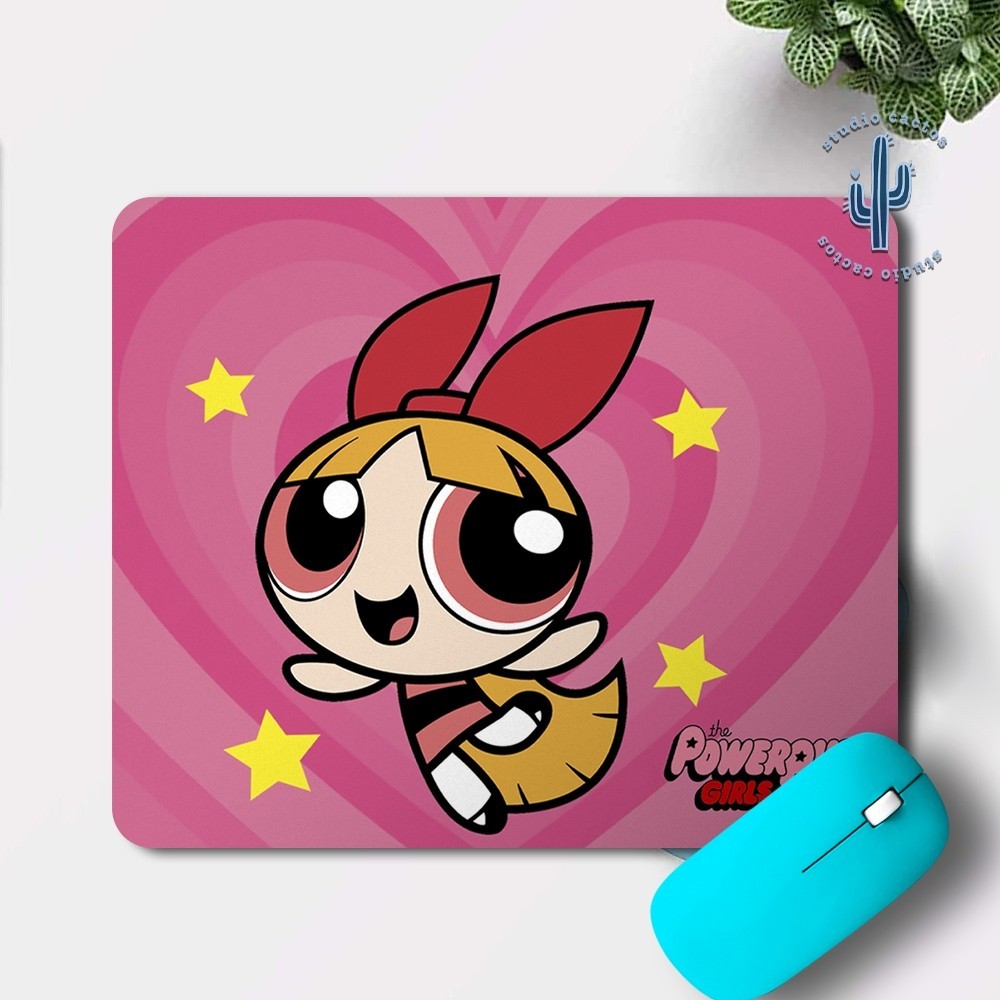 Mouse pad Emborrachado Meninas super poderosas - Docinho - Lindinha - Florzinha
