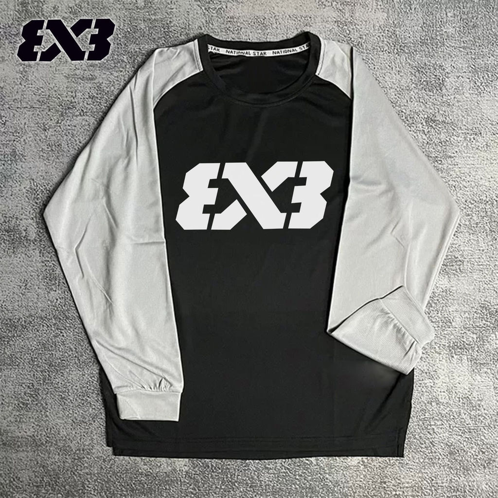 3V3 terno de tiro camiseta de manga comprida correndo cesta treinamento esportivo Fitness correndo cor combinando em tor