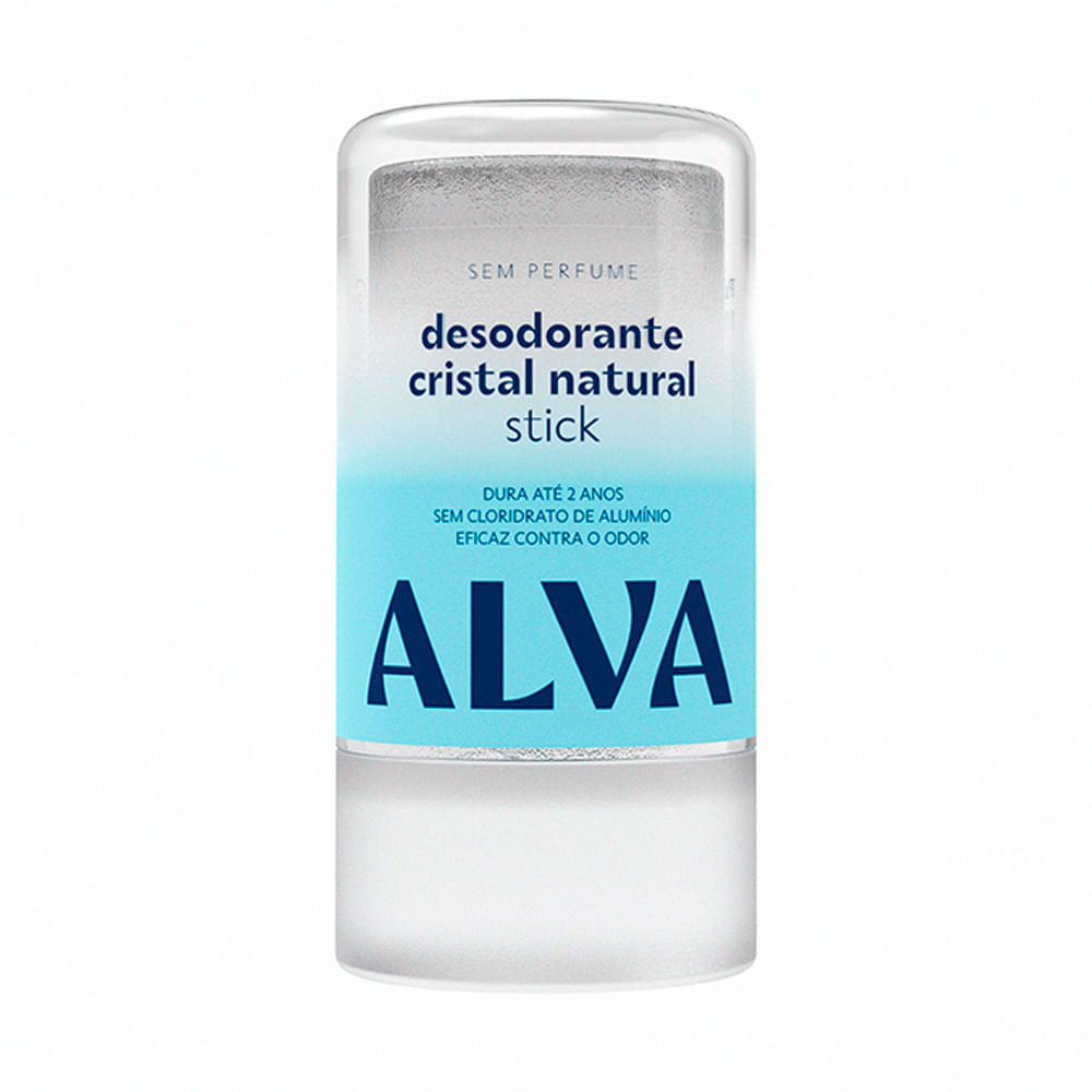 Desodorante Alva Cristal Natural Stick 120g em Oferta na Shopee