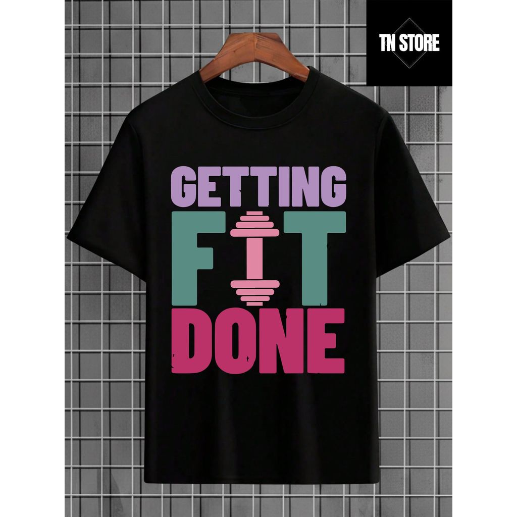 Camiseta Academia Gym Treino Esporte Camisa Blusa Unissex Masculino Feminino 100% Algodão Preto Branco Plus Size