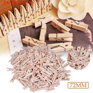 PATRICIA1OW Prendedor De Roupa Para Festa De Casamento , Escola , Natural , Multifuncional , 72 Mm De Comprimento , Clip em Oferta na Shopee