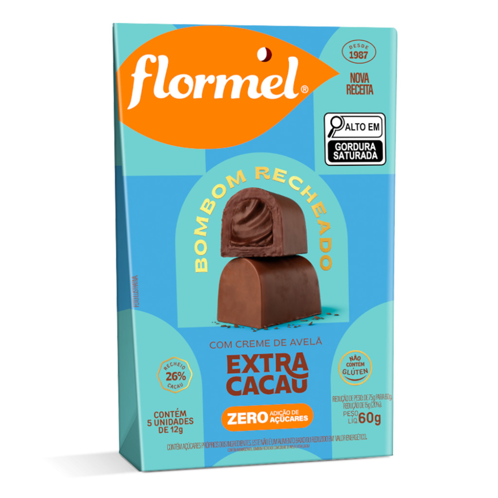 BOMBOM RECH AVELÃ EXTRA CACAU 12G D5 em Oferta na Shopee