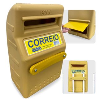 Caixa de Correio Plástica Amarela Pop para Grade Correspondência em Oferta na Shopee