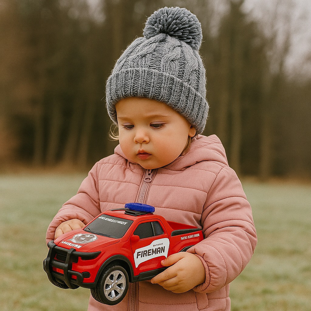 Caminhonete Bombeiro Carrinho Infantil Veículo Brinquedo Dirigir Criança Presente Menino Achadinhos