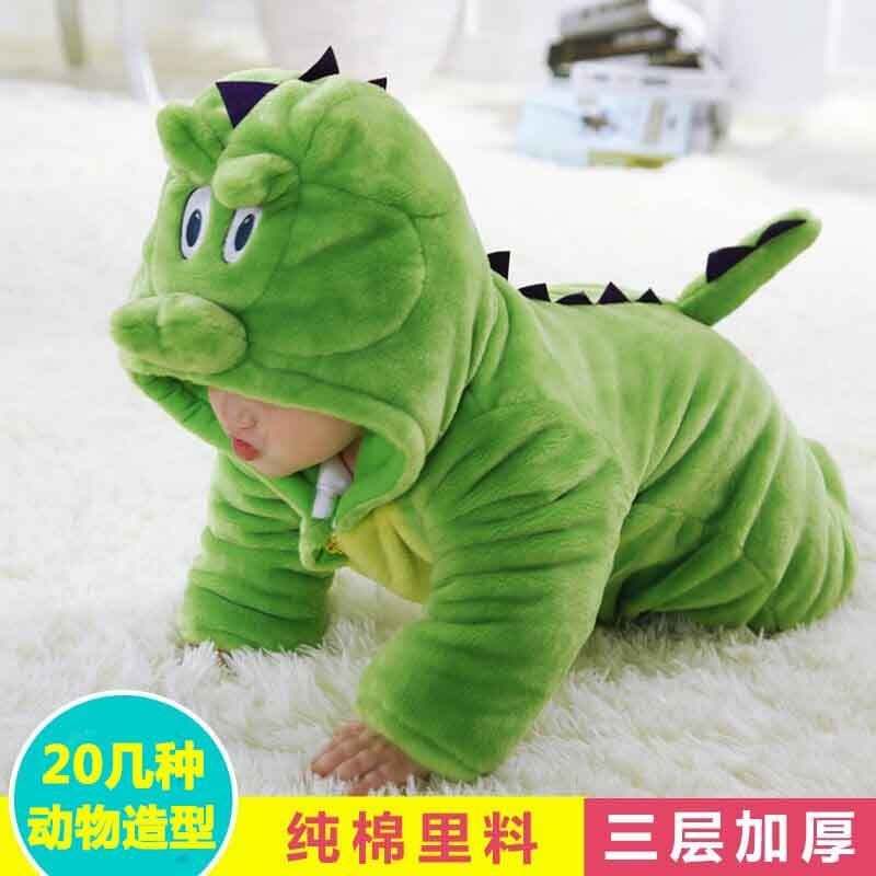 Moda engrossada roupas de bebê roupas de inverno na moda rastejando primavera outono roupas mantendo quente bebê Outing 