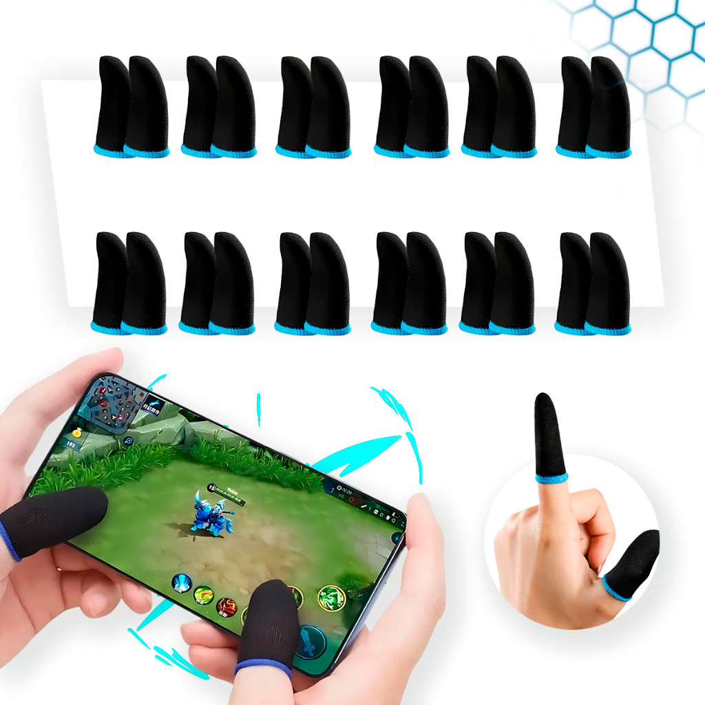 Luva de Dedo Gamer Anti-Suor para Celular – Alta Precisão para Jogos FPS em Oferta na Shopee
