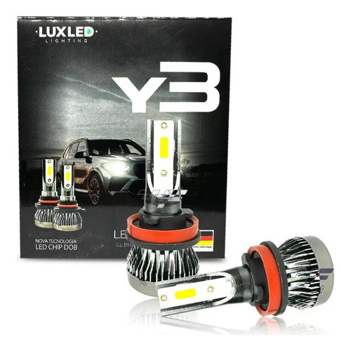 Ultraled Kit Nano 22000lumens Branca H4 H1 H7 H3 H11 Hb4 Par H11 Super Branca Nano 6500k Branco-frio
