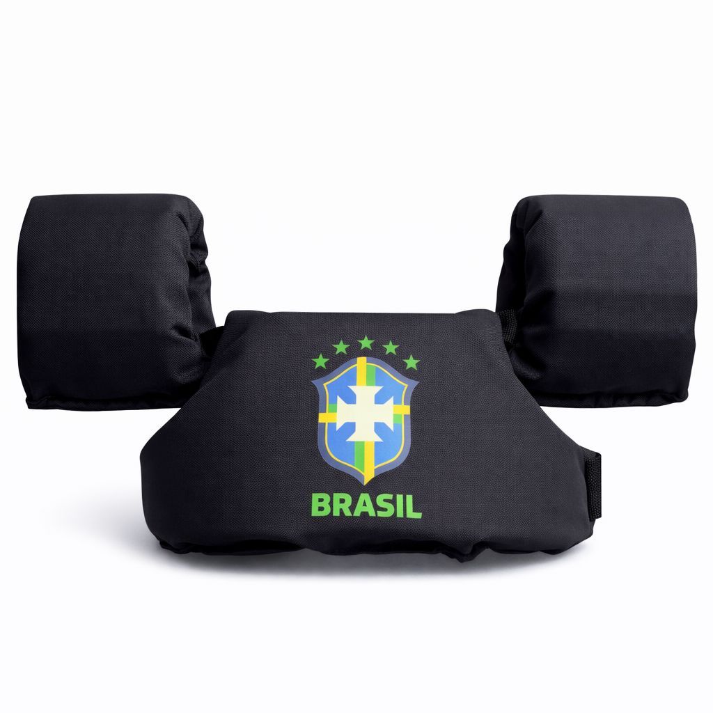 Flutuador Infantil Boia Colete Salva Vidas Para Crianças Até 25 Kg Estampa Brasil