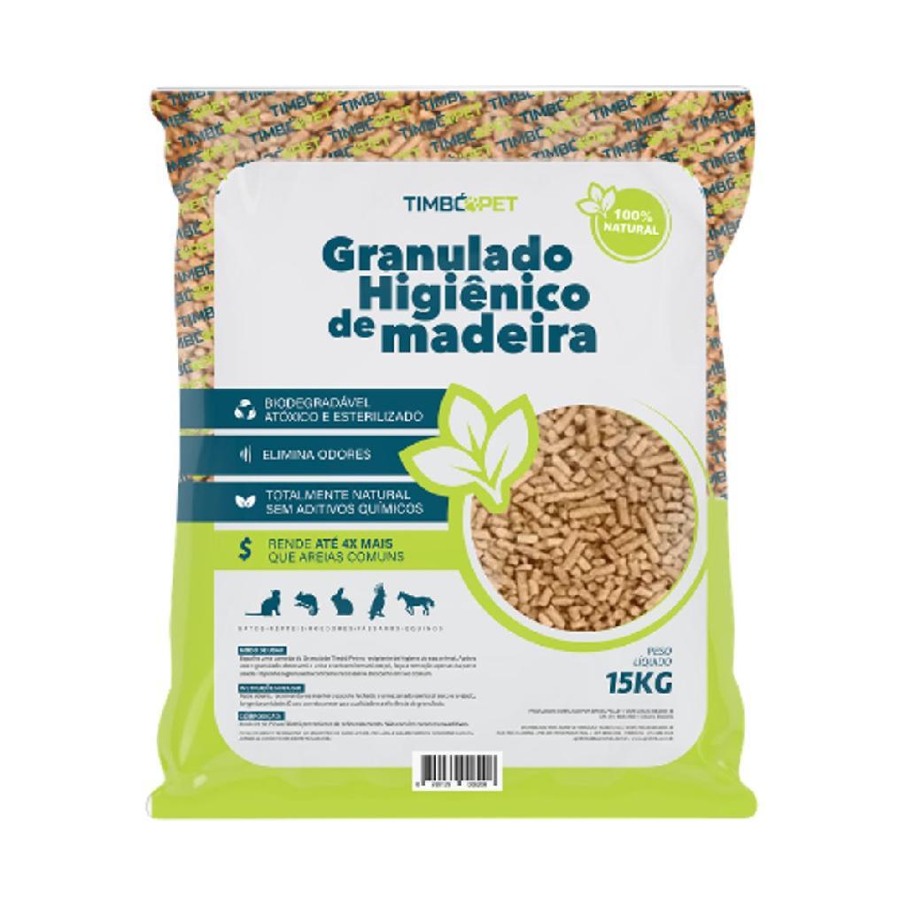 Granulado Higiênico de Madeira TimbóPet Natural Gatos 15kg