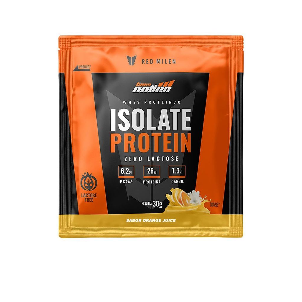 Isolate Protein Zero Lactose - 1 Sachê 30g Orange Juice - New Millen