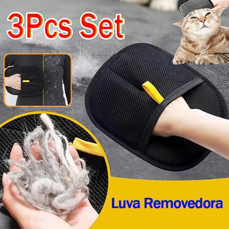 Luva De RemoçãO De PêLos De Animais De EstimaçãO-Para Jardim CãEs Gatos E Estofados-Sem EstáTica