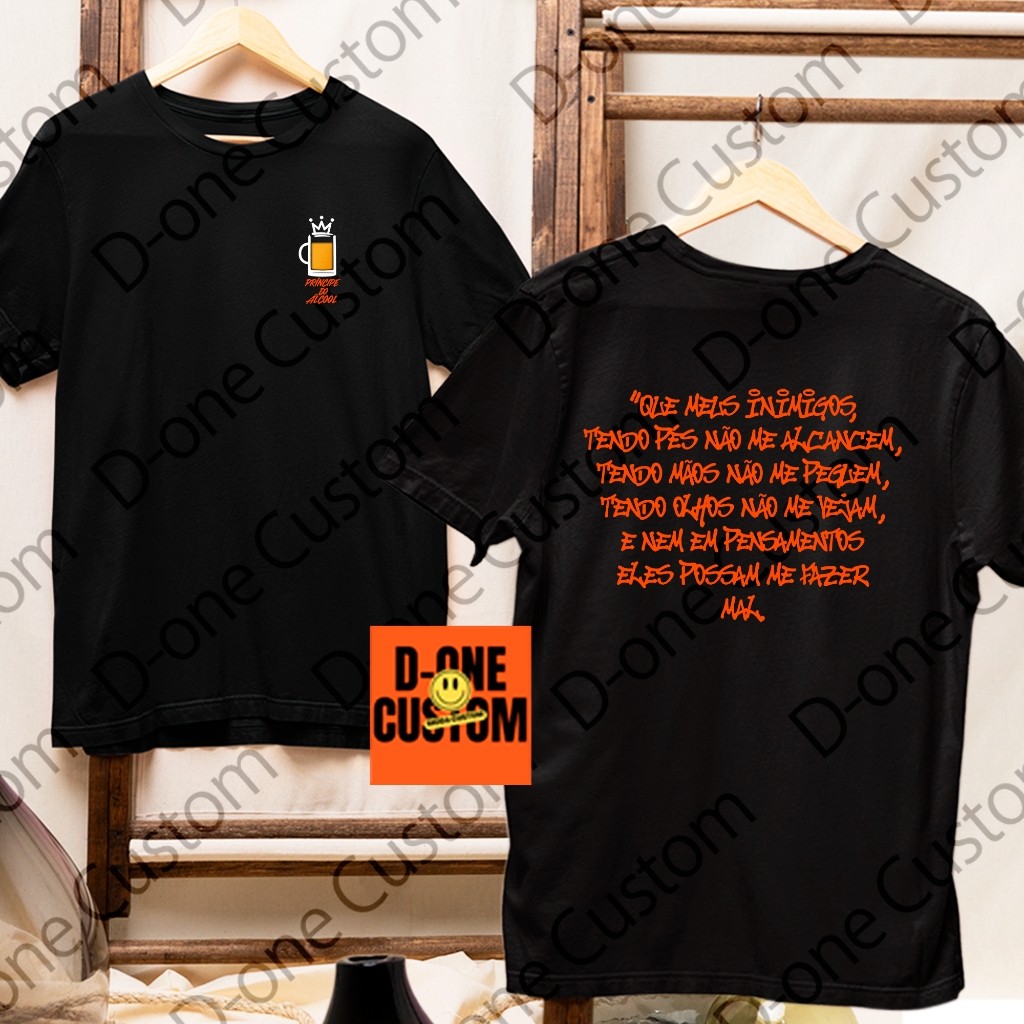 Camisa Camiseta Thiago Soares Principe Do Alcool São Jorge Show Homenagem Qualidade