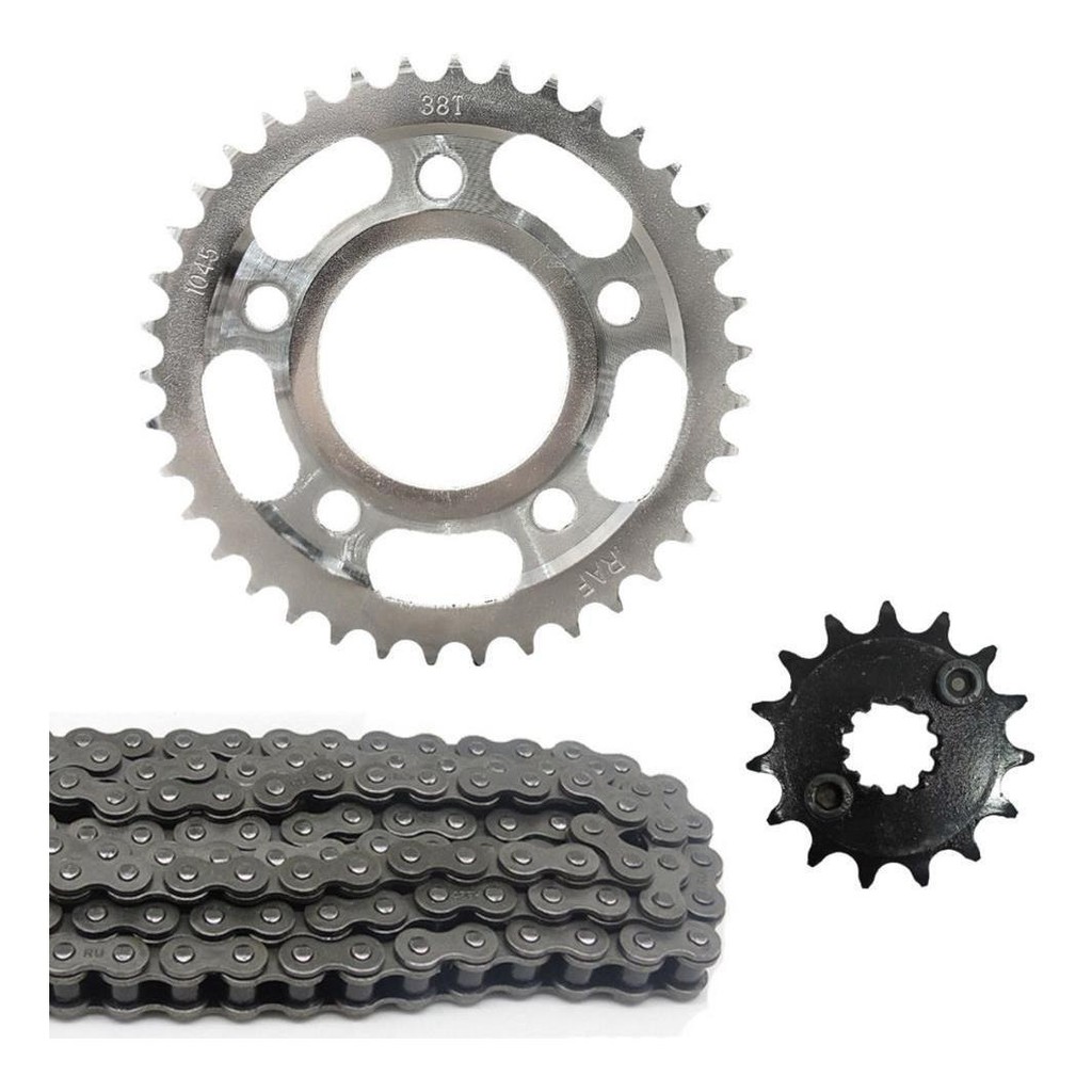 Kit Relação Cb300 Coroa 38 Pinhão 15 Corrente Fina Passe 428