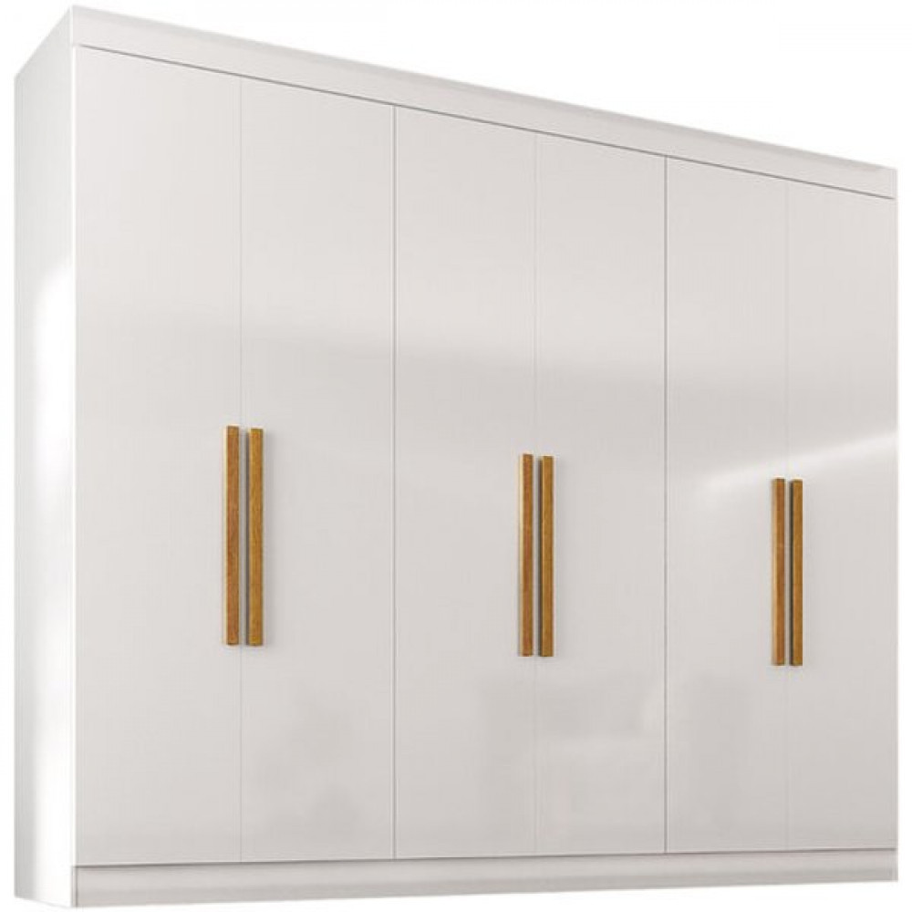 Guarda-Roupa Roupeiro Maxel Paris, 6 Portas, 2 Gavetas, MDF