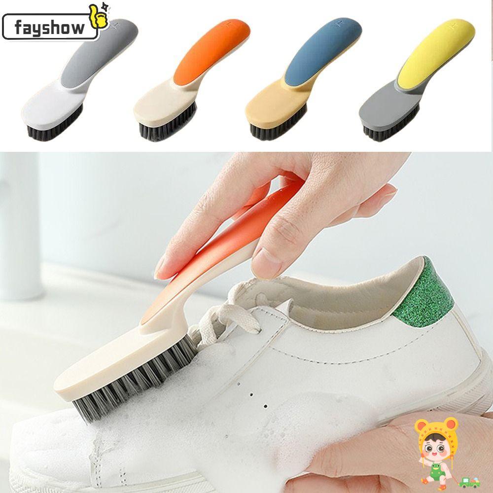 Escova De Limpeza FAYSHOW , Multiuso De Cerdas Macias Com Cabo Longo Durável Para Sapatos