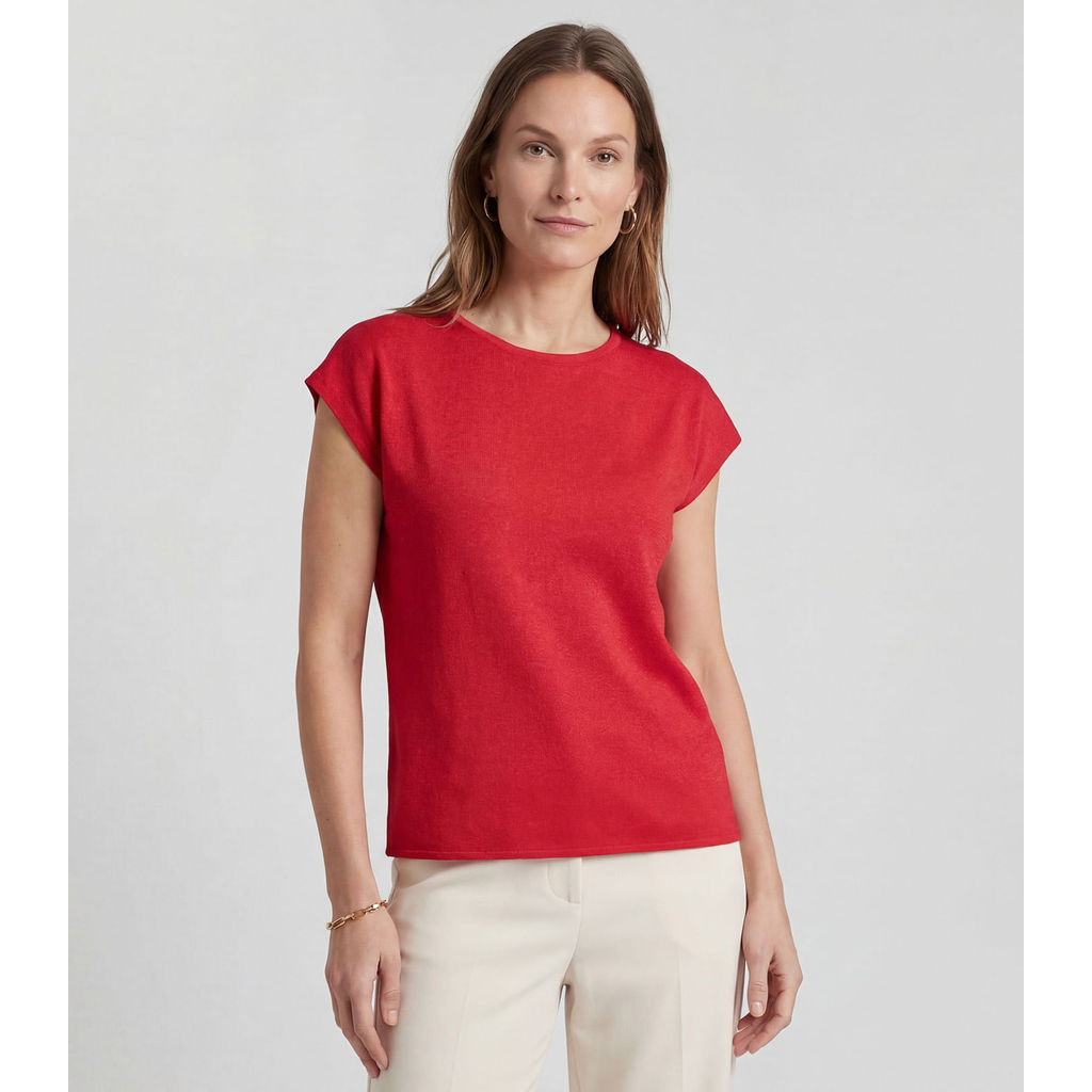 Blusa Feminina Ampla Infinita Cor Vermelho