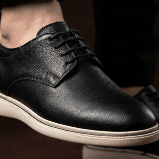 Sapato Masculino Oxford Derby Em Couro Legítimo Calçado Casual Social Confortável Macio Elegante Para o Dia a Dia