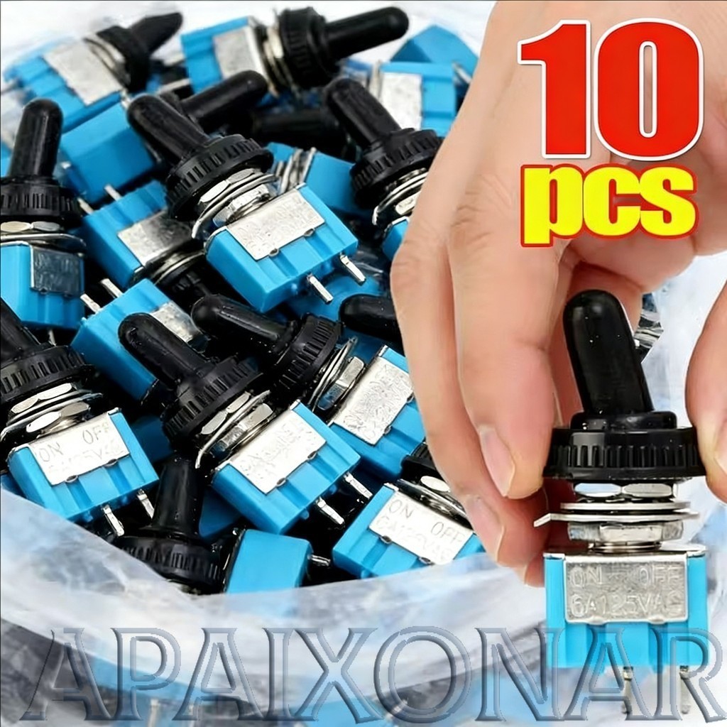 [Entrega Rápida] 2/5/10PCS-Chave Seletora Durável À Prova D'água MT-S101 | Miniinterruptor De 2 Pinos E 2 Posições Com R