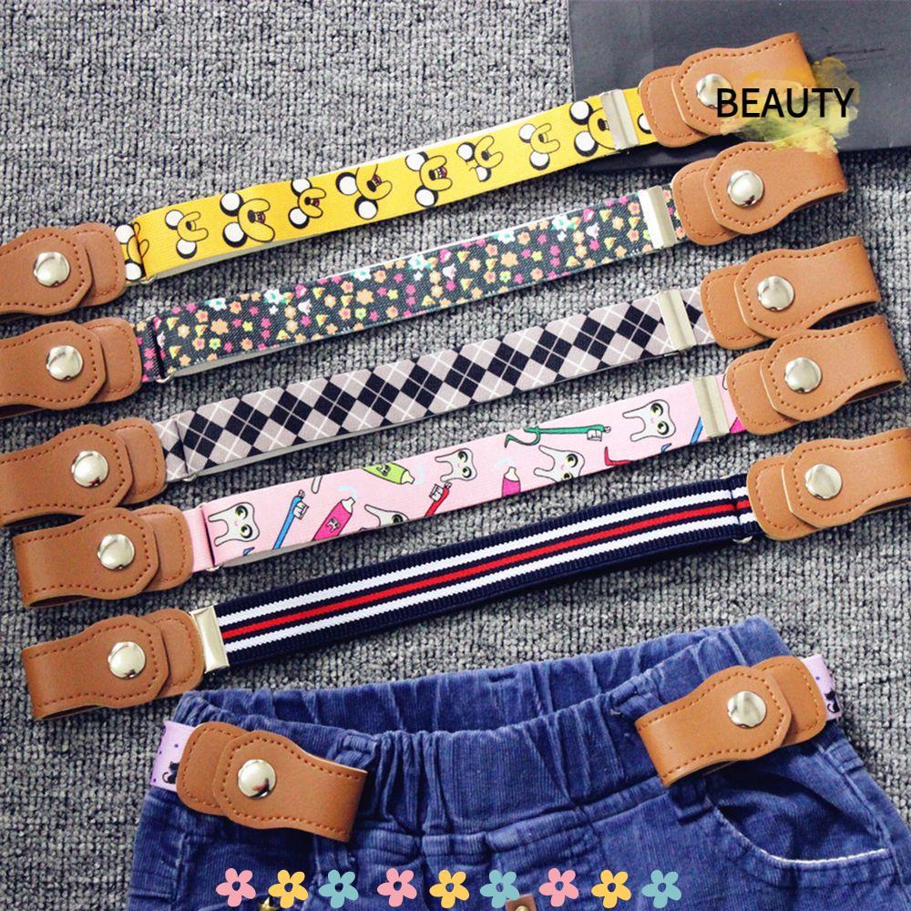 BEAUTYHOMEBR Cintos Elásticos Com Fivela Fashion Infantil Cinto De Lona Sem