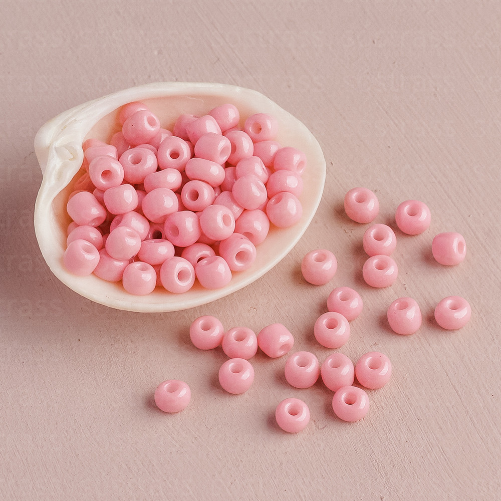 Miçanga de Vidro 4mm Rosa Bebê. 445g - 5.850 Peças em Oferta na Shopee