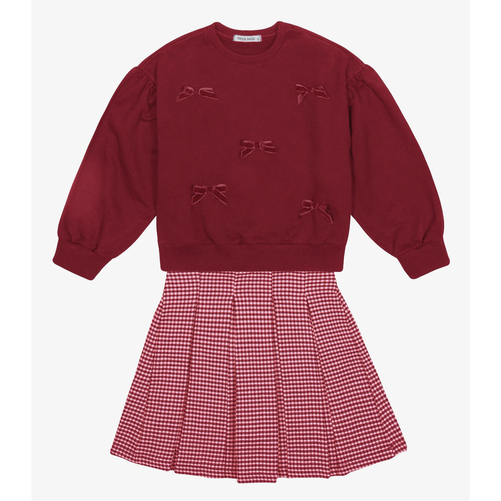 Conjunto Blusão com Saia Feminino Trick Nick Vermelho