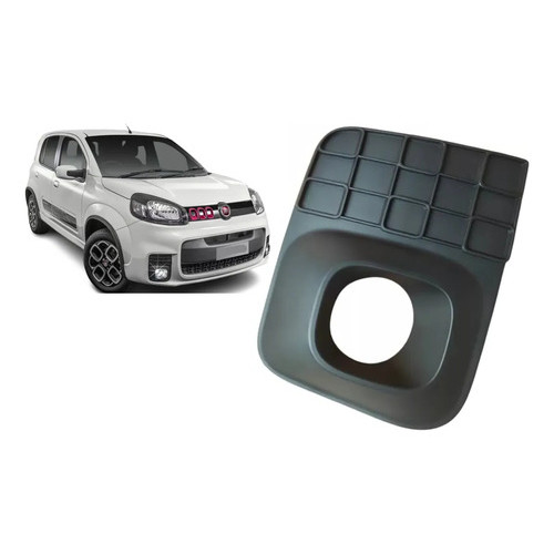 Moldura Farol Milha Lado Direito Original Fiat Novo Uno