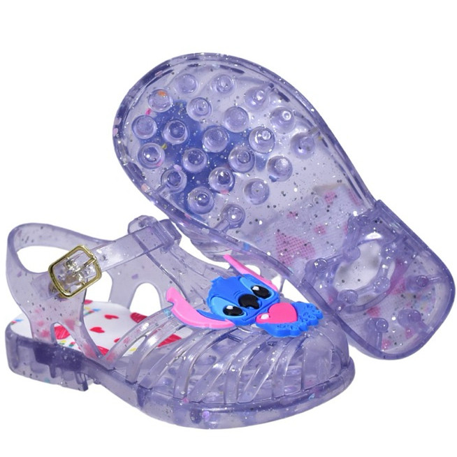 Sandália Stitch Babuche Infantil Menina  Confortável Macia Moda infantil escolar