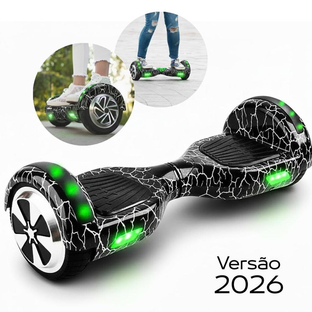 Hoverboard Elétrico Smart Balance 6.5 Com Bluetooth Luz LED Sensor De Equilíbrio Motor Brushless