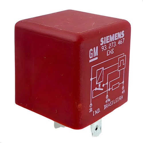 Relé Auxiliar Farol Gm S10 Blazer 12v 3 Pinos 1995 Até 2011