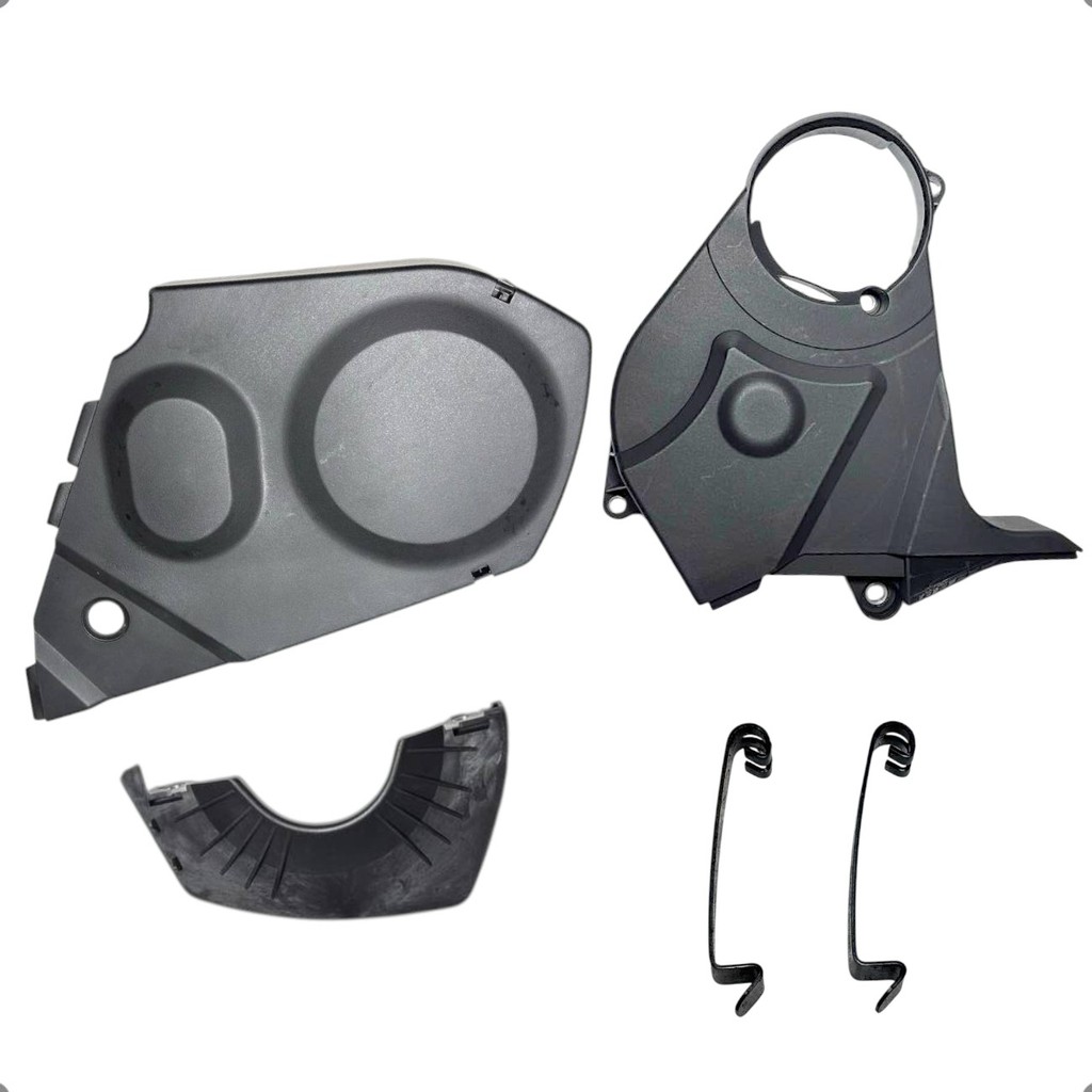 Kit Capa Proteção Correia Dentada Superior Inferior Com Trava VW Gol Parati Saveiro Santana Motor AP