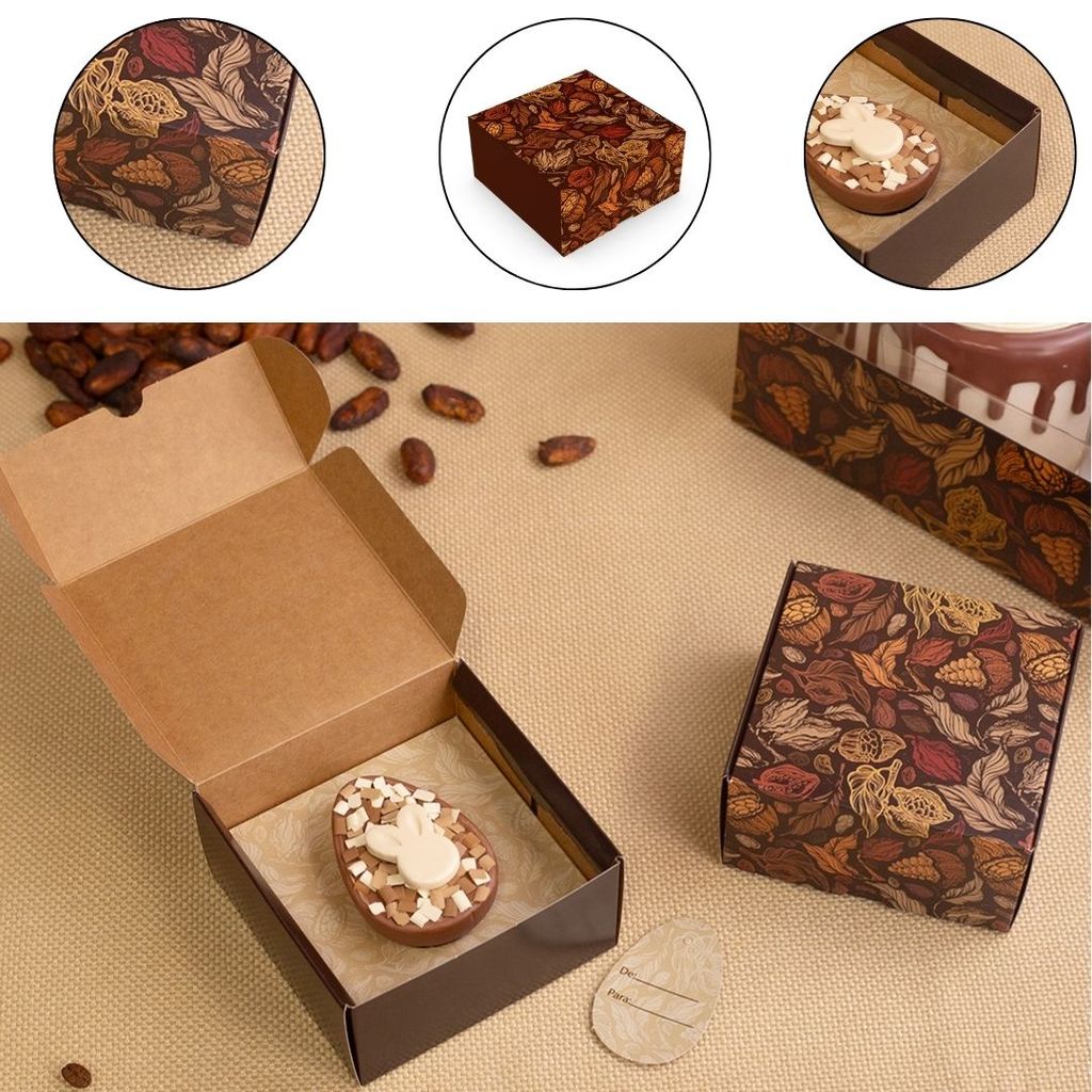 10 CAIXA MINI OVO PÁSCOA 50G/80G - PURO CACAU 5792 ( IDEIA PÁSCOA 2026 )