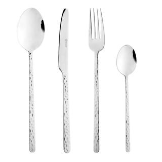Faqueiro Wolff Veneza 24 Peças em Aço Inox para 6 Pessoas Jogo de Talheres Completo Garfo Faca Colher Mesa Posta Cozinha