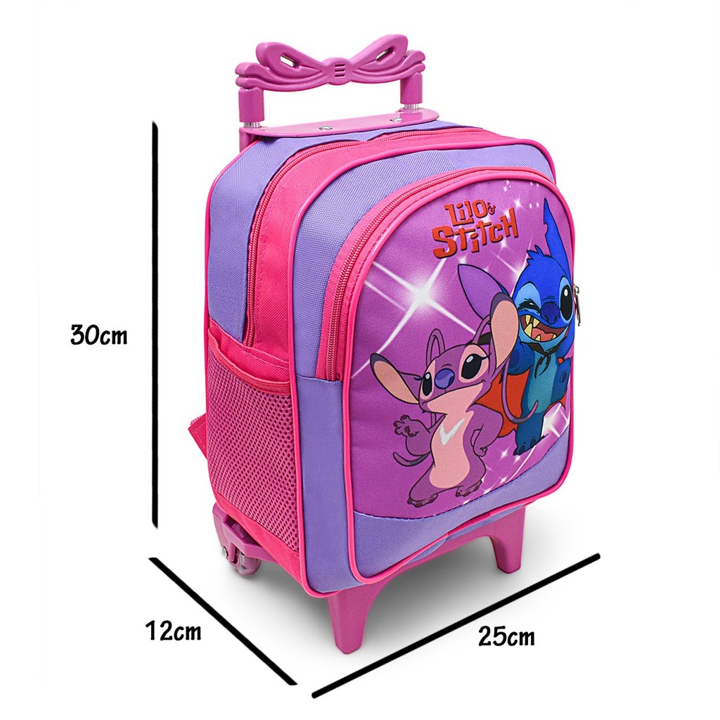 Mochila Rodinha Infantil Pequena Desenho Animado Homem Aranha Princesa Elsa Sonic Stitch Patrulha Bolsa Escolar em Oferta na Shopee