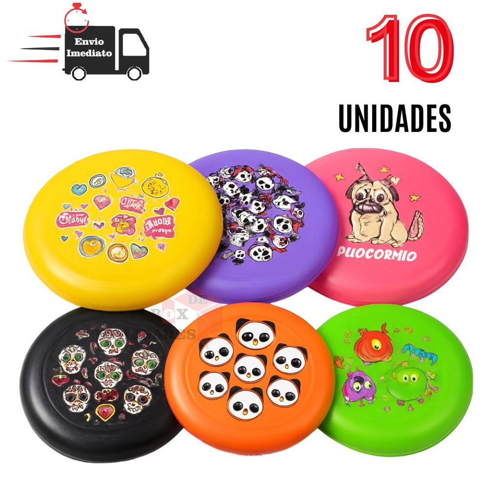 kiT 10 Frisbee Disco Voador Infantil  Brinquedo ao Ar Livre  Diversão para Crianças + 6 Anos em Oferta na Shopee