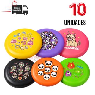 kiT 10 Frisbee Disco Voador Infantil  Brinquedo ao Ar Livre  Diversão para Crianças + 6 Anos em Oferta na Shopee