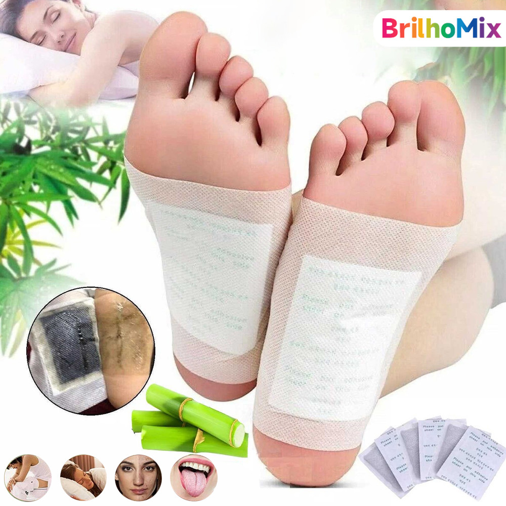 Adesivo Relaxante Para Pés Kit10 Kit20 Kit30 Kit40 Kit50 Alivia Cansaço Expulsa Frio e Umidade em Oferta na Shopee