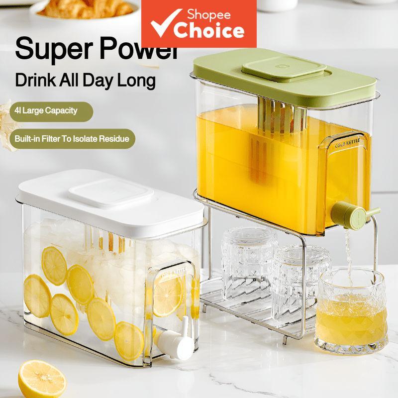 Chaleira De Água Fria Para Geladeira , Resistente A Altas Temperaturas , Recipiente Filtrada De Grande Capacidade , 1 Pe