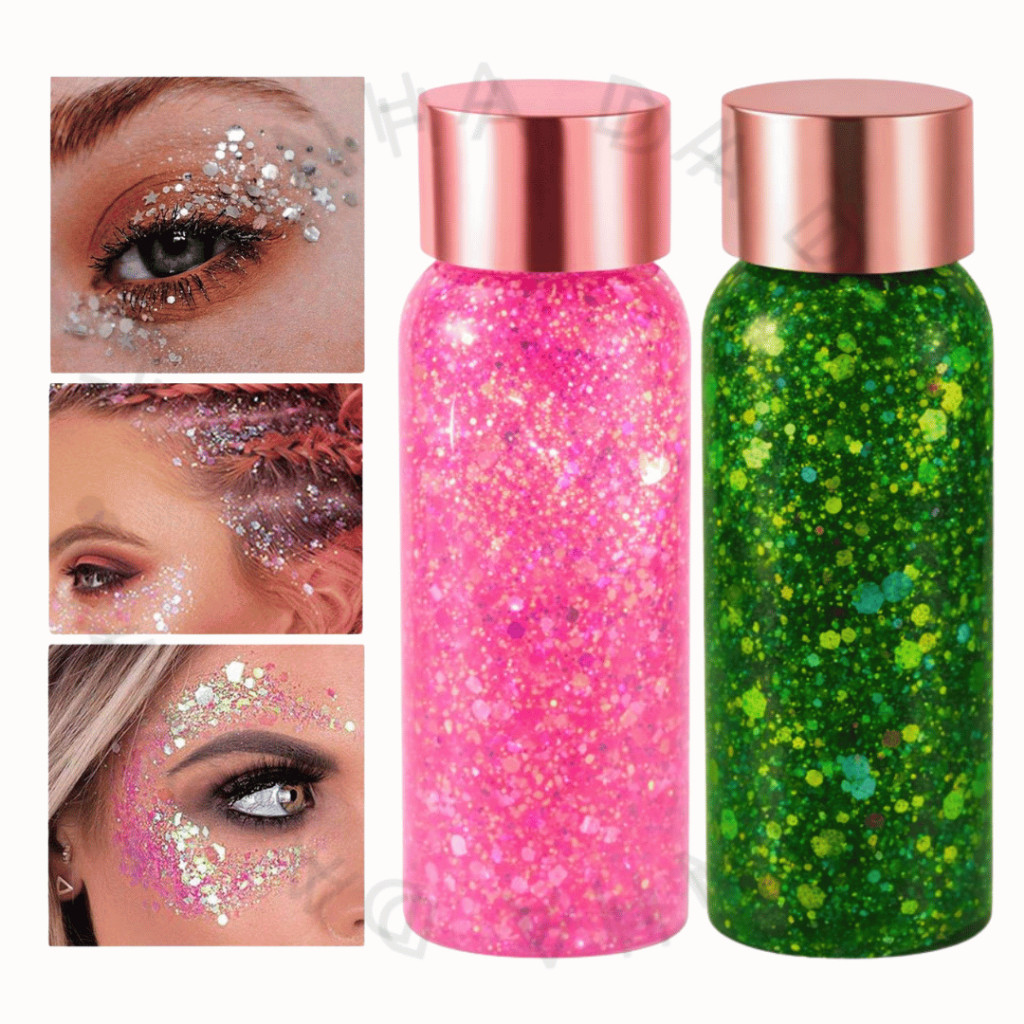 Glitter em Gel Facial e Corporal Alta Pigmentação Carnaval Copa do Mundo
