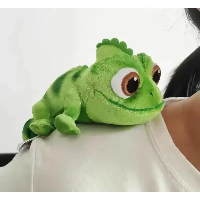 Pelúcia Camaleão Pascal Rapunzel Magnético Enrolados Festa Fantasia Carnaval