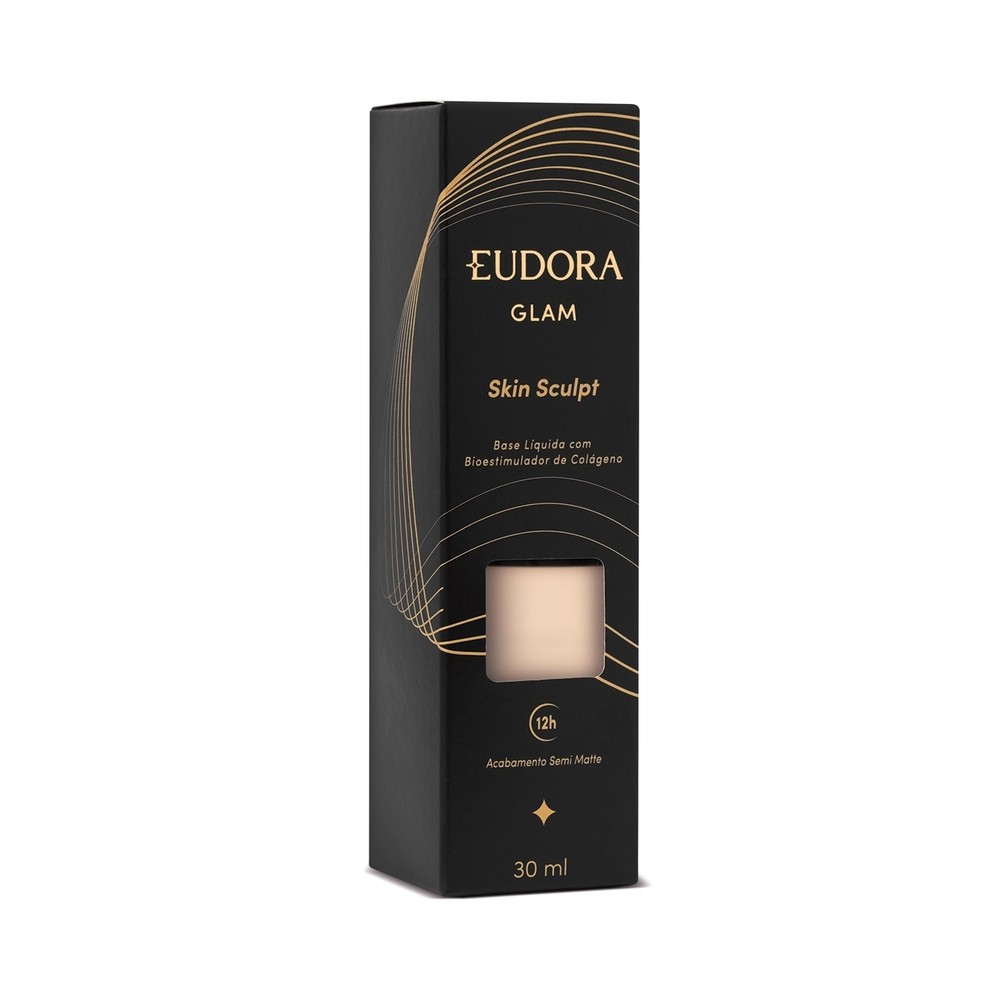 Eudora Glam Skin Sculpt Base Líquida Semi Matte Cor 05 30ml · foto 2