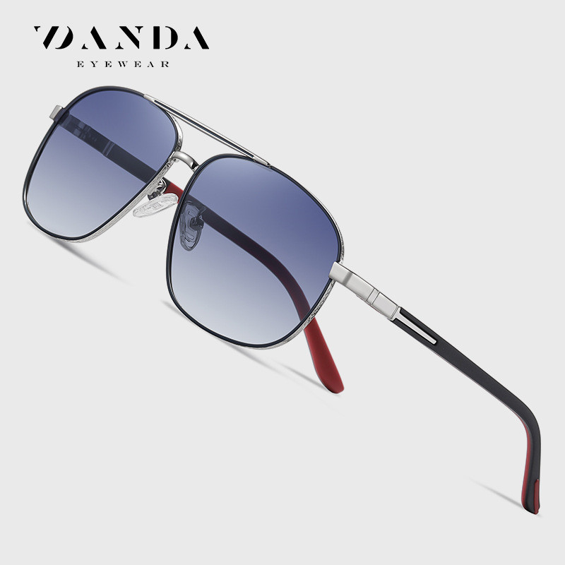 oculos de sol masculino 2021 óculos de sol polarizados novos óculos de sol quadrados de Metal masculino 6306 duas cores