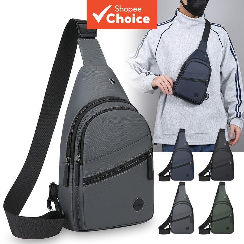 Estilo Coreano Na Moda Saco De Peito Masculino Casual Grande Capacidade À Prova Dwaterproof Água Esportes Estilingue Ant