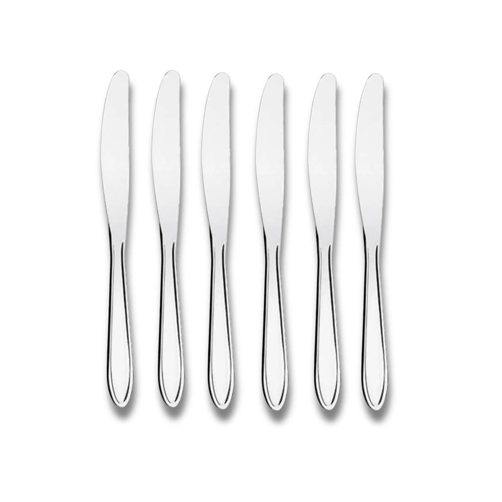 Kit com 6 Facas de Mesa Lyon em Aço Inox Brinox em Oferta na Shopee
