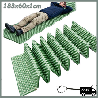 183x60x1cm Termico Camping Isolante Termico Colchonete Camping Acampamento Tapete Dobrável à Prova de Umidad Verde em Oferta na Shopee